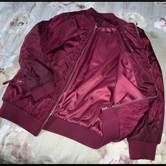 Quilted Satin Bomber Jacket - Picture 4 of 4